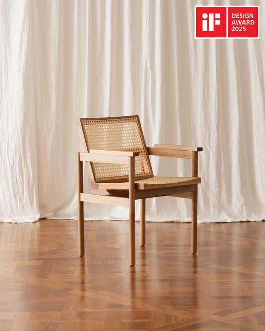 Cadeira com braços Lourdes - Palha